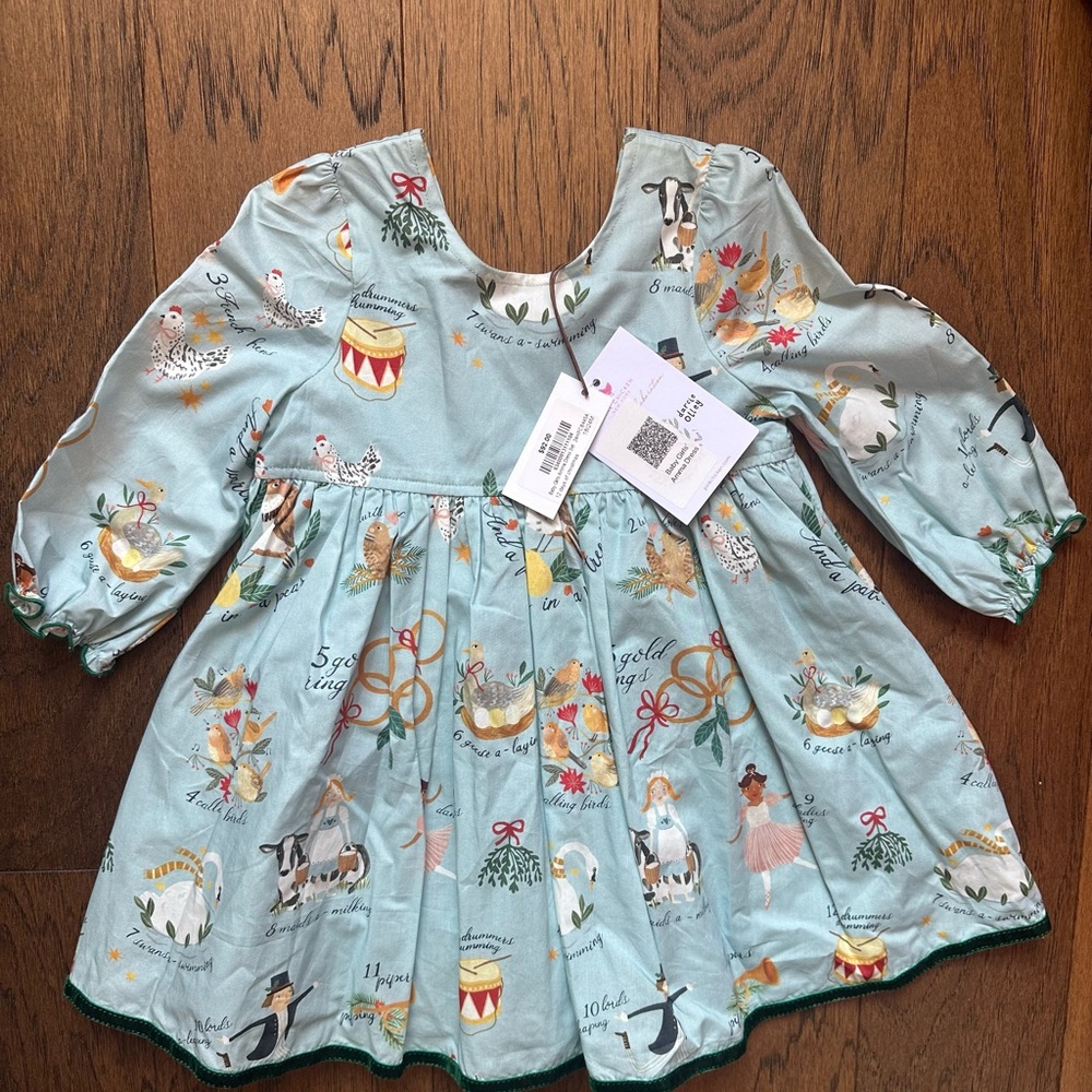 Pink Chicken 12 Days of Christmas Dress